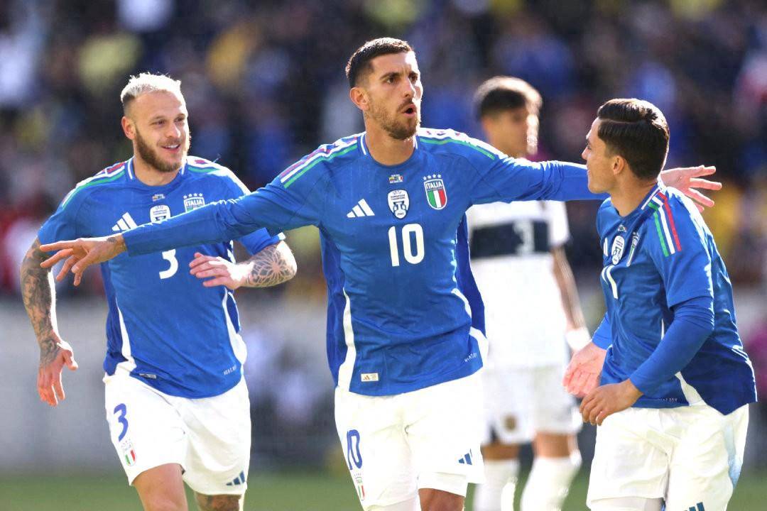 意大利队胜出对阵巴西队的比赛